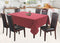 Cotton Solid Cherry Red 6 Seater Table Cloths Pack Of 1 freeshipping - Airwill