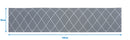 Cotton Diamond Check 152cm Length Table Runner Pack Of 1 freeshipping - Airwill