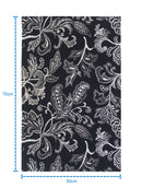 Cotton White and Black Flower Kitchen Towels Pack Of 4 freeshipping - Airwill