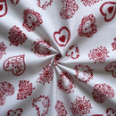 Cotton Red Heart 2 Seater Table Cloths Pack Of 1 freeshipping - Airwill