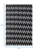 Cotton Zig-Zag Black and White Kitchen Towels Pack Of 4 freeshipping - Airwill