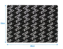 Cotton Zig-Zag Black Table Placemats Pack Of 4 freeshipping - Airwill