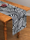 Cotton Black Zebra 152cm Length Table Runner Pack Of 1 freeshipping - Airwill