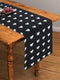 Cotton Black Heart 152cm Length Table Runner Pack Of 1 freeshipping - Airwill