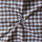 Cotton Gingham Check Brown 5ft Window Curtains Pack Of 2 freeshipping - Airwill