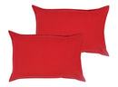 Cotton Solid Red Pillow Covers Pack Of 2 freeshipping - Airwill