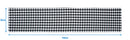 Cotton Gingham Check Black 152cm Length Table Runner Pack Of 1 freeshipping - Airwill