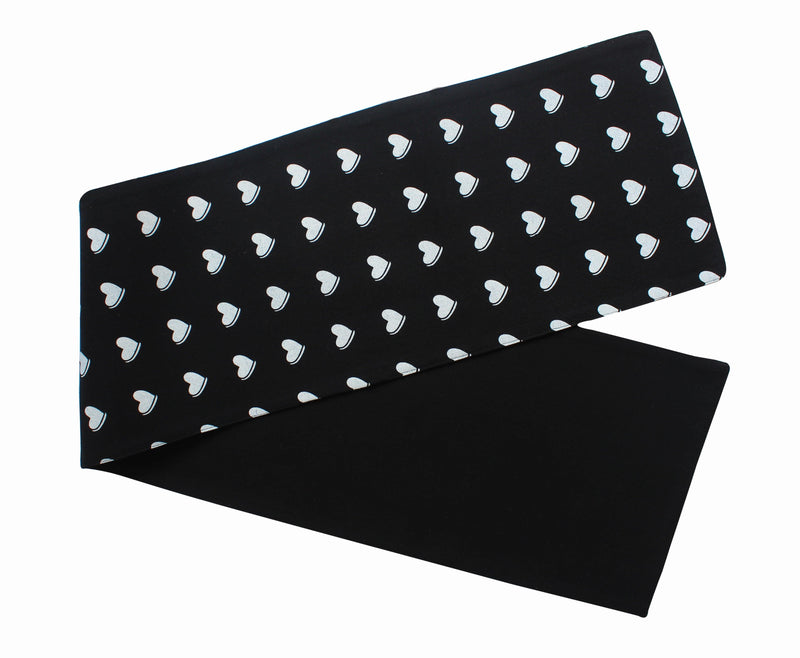 Cotton Black Heart 152cm Length Table Runner Pack Of 1 freeshipping - Airwill