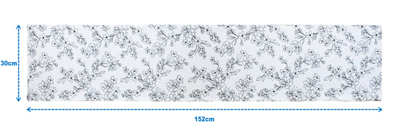 Cotton Pencil Flower 152cm Length Table Runner Pack Of 1 freeshipping - Airwill