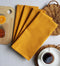 Cotton Solid Yellow Kitchen Towels Pack Of 4 freeshipping - Airwill