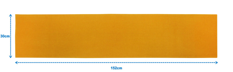 Cotton Solid Yellow 152cm Length Table Runner Pack Of 1 freeshipping - Airwill