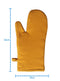 Cotton Solid Yellow Oven Gloves Pack Of 2 freeshipping - Airwill