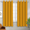 Cotton Solid Yellow 5ft Window Curtains Pack Of 2 freeshipping - Airwill