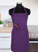Cotton Solid Violet Free Size Apron Pack of 1 freeshipping - Airwill