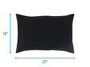 Cotton Solid Black Pillow Covers Pack Of 2 freeshipping - Airwill