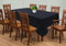 Cotton Solid Black 8 Seater Table Cloths Pack Of 1 freeshipping - Airwill