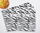 Cotton White Tiger Stripe Table Placemats Pack Of 4 freeshipping - Airwill
