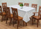 Cotton Solid White 8 Seater Table Cloths Pack Of 1 freeshipping - Airwill
