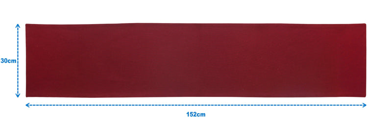 Cotton Solid Maroon 152cm Length Table Runner Pack Of 1 freeshipping - Airwill