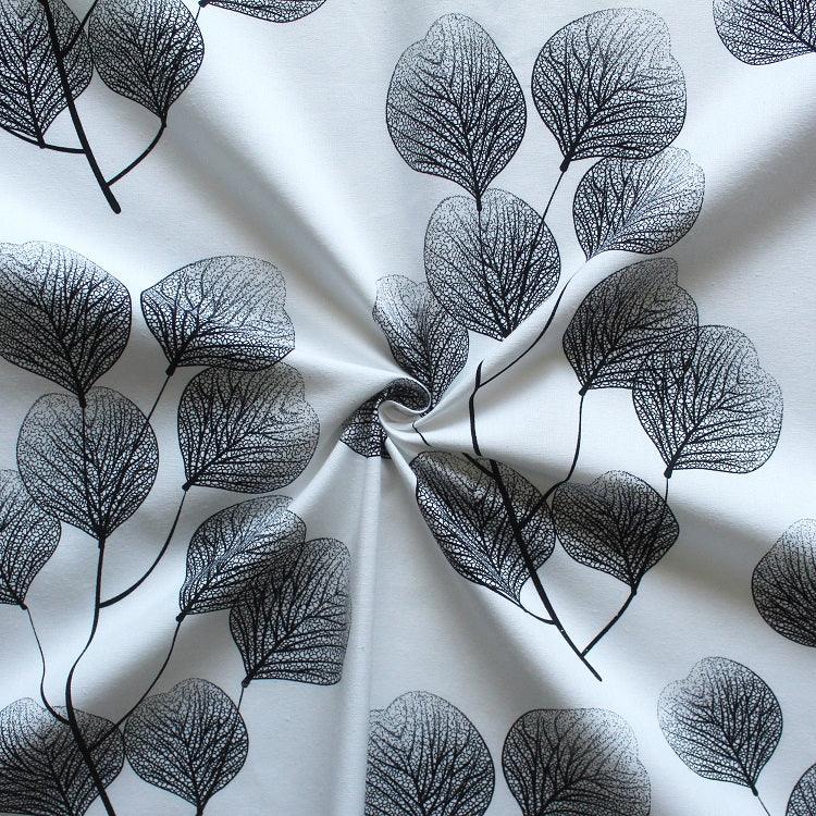 Cotton Root Leaf 7ft Door Curtains Pack Of 2 freeshipping - Airwill