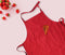 Cotton Solid Red Free Size Apron Pack Of 1 freeshipping - Airwill
