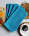 Cotton Solid Turquoise Blue Kitchen Towels Pack Of 4 freeshipping - Airwill