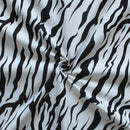 Cotton White Tiger Stripe 5ft Window Curtains Pack Of 2 freeshipping - Airwill