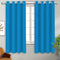 Cotton Solid Turquoise Blue 5ft Window Curtains Pack Of 2 freeshipping - Airwill