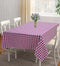 Cotton Gingham Check Rose 4 Seater Table Cloths Pack Of 1 freeshipping - Airwill