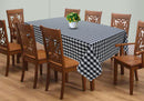 Cotton Gingham Check Black 8 Seater Table Cloths Pack Of 1 freeshipping - Airwill
