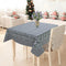 Cotton Grey Damask With Plain Border 2 Seater Table Cloths Pack Of 1 freeshipping - Airwill
