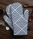 Cotton Diamond Check Oven Gloves Pack Of 2 freeshipping - Airwill