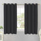 Cotton Solid Grey 5ft Window Curtains Pack Of 2 freeshipping - Airwill