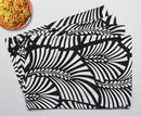 Cotton Black Zebra Table Placemats Pack Of 4 freeshipping - Airwill