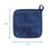 Cotton Solid Blue Pot Holders Pack Of 3 freeshipping - Airwill