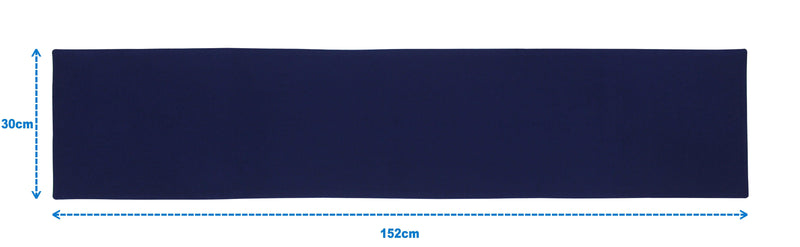 Cotton Solid Blue 152cm Length Table Runner Pack Of 1 freeshipping - Airwill