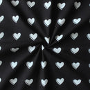 Cotton Black Heart Kitchen Towels Pack Of 4 freeshipping - Airwill