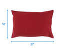 Cotton Solid Cherry Red Pillow Covers Pack Of 2 freeshipping - Airwill