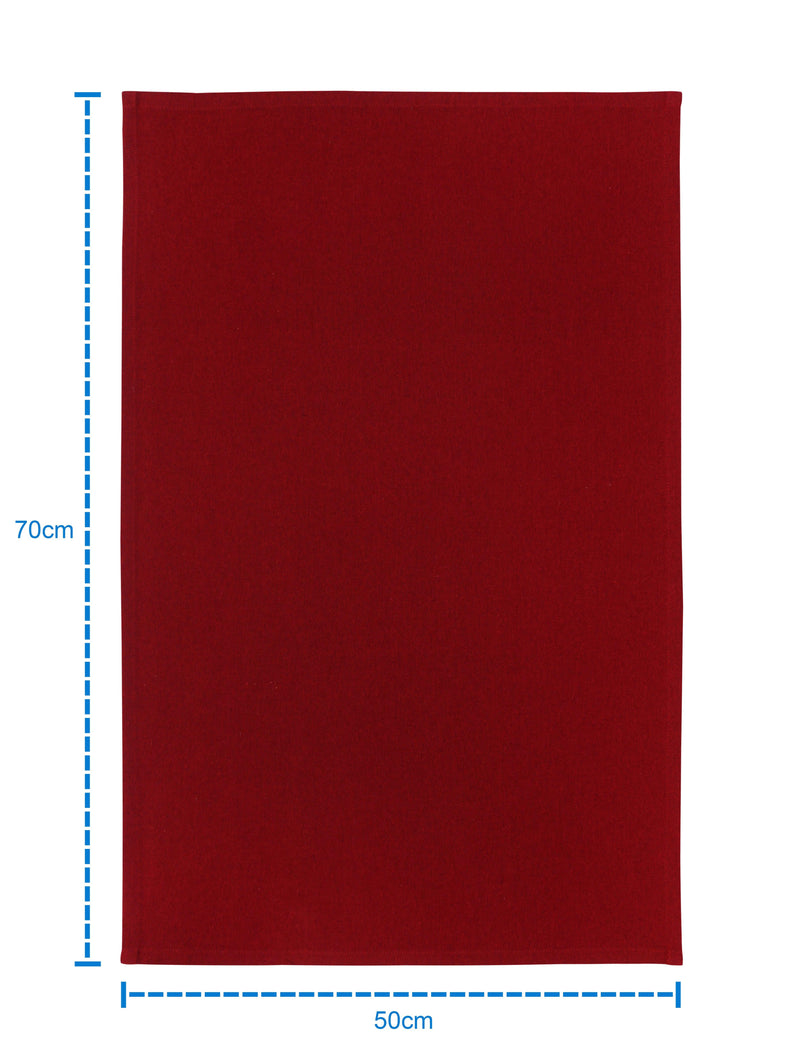 Cotton Solid Cherry Red Kitchen Towels Pack Of 4 freeshipping - Airwill