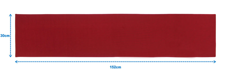 Cotton Solid Cherry Red 152cm Length Table Runner Pack Of 1 freeshipping - Airwill