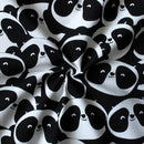 Cotton Black Panda 7ft Door Curtains Pack Of 2 freeshipping - Airwill