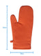 Cotton Solid Orange Oven Gloves Pack Of 2 freeshipping - Airwill