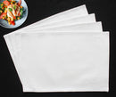Cotton Solid White Table Placemats Pack Of 4 freeshipping - Airwill