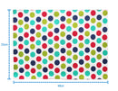 Cotton Singer Dot Table Placemats Pack of 4 freeshipping - Airwill