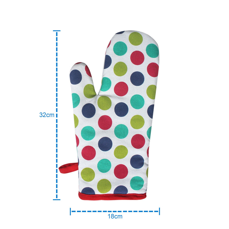 Cotton Singer Dot Oven Gloves Pack Of 2 freeshipping - Airwill