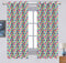 Cotton Singer Dot 5ft Window Curtains Pack Of 2 freeshipping - Airwill