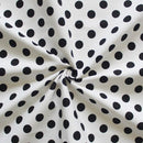 Cotton White Polka Dot 4 Seater Table Cloths Pack Of 1 freeshipping - Airwill