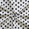 Cotton White Polka Dot 5ft Window Curtains Pack Of 2 freeshipping - Airwill