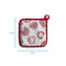 Cotton Red Heart Pot Holders Pack Of 3 freeshipping - Airwill