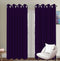 Cotton Solid Violet 7ft Door Curtains Pack Of 2 freeshipping - Airwill
